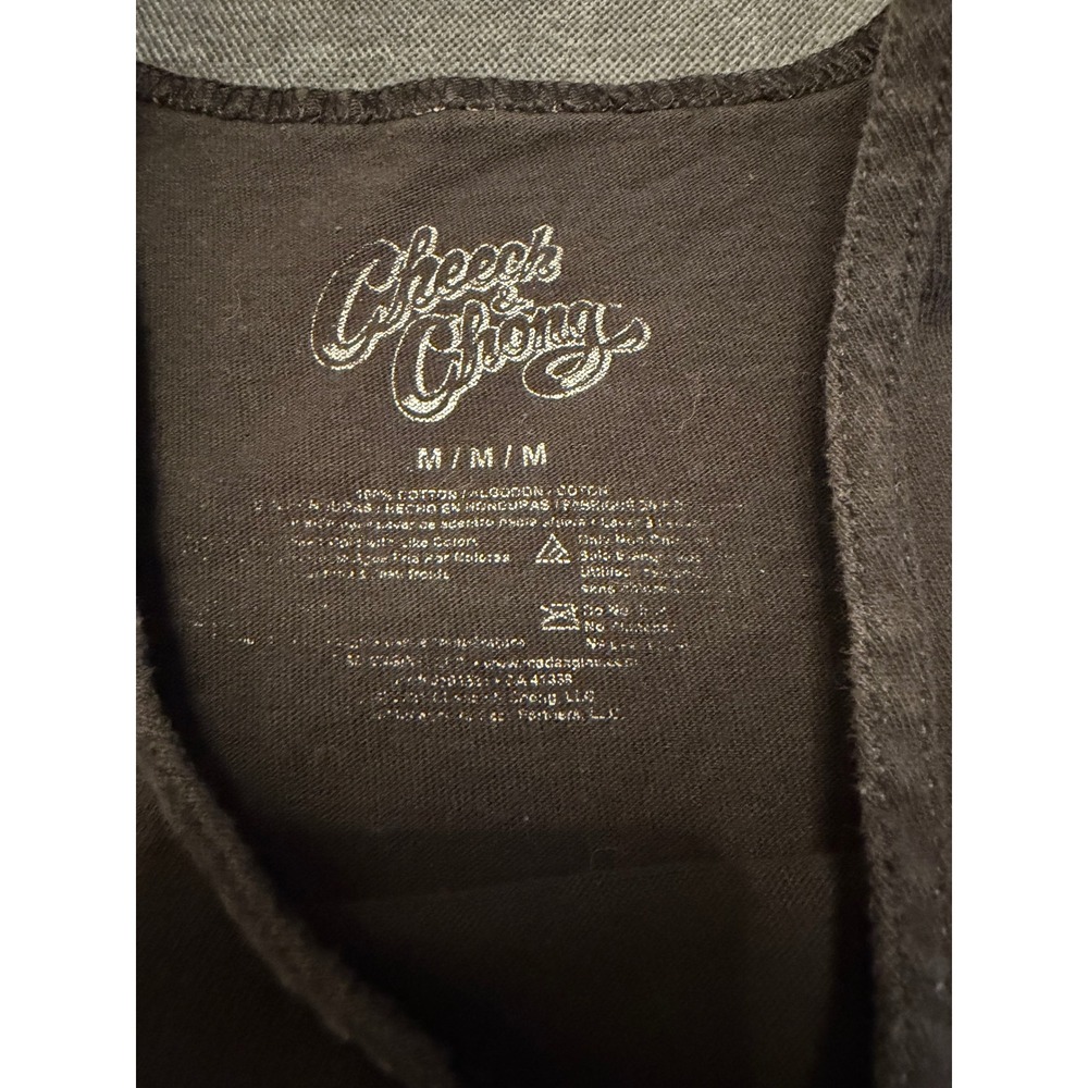 Cheech and Chong Graphic Tank Top Mens Medium Black Sleeveless Cotton Shirt - Picture 2 of 3